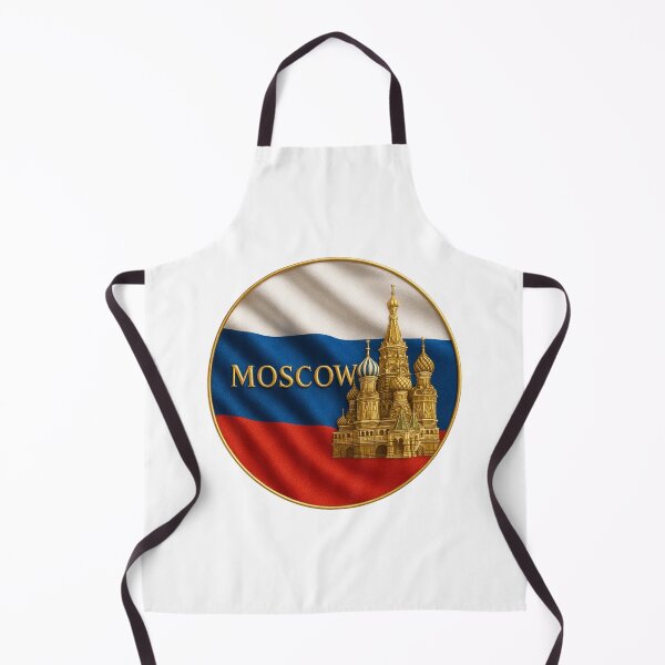 Item preview, Moscow Russia Flag Emblem - Golden Saint Basil's Cathedral Design designed and sold by Annika Shurafa.