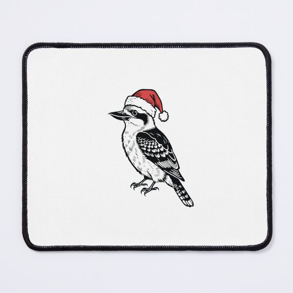 Item preview, Festive Kingfisher Illustration | Christmas Hat Bird Design designed and sold by JollyCritters.