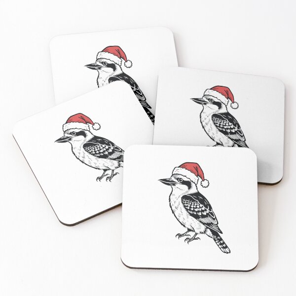 Item preview, Festive Kingfisher Illustration | Christmas Hat Bird Design designed and sold by JollyCritters.