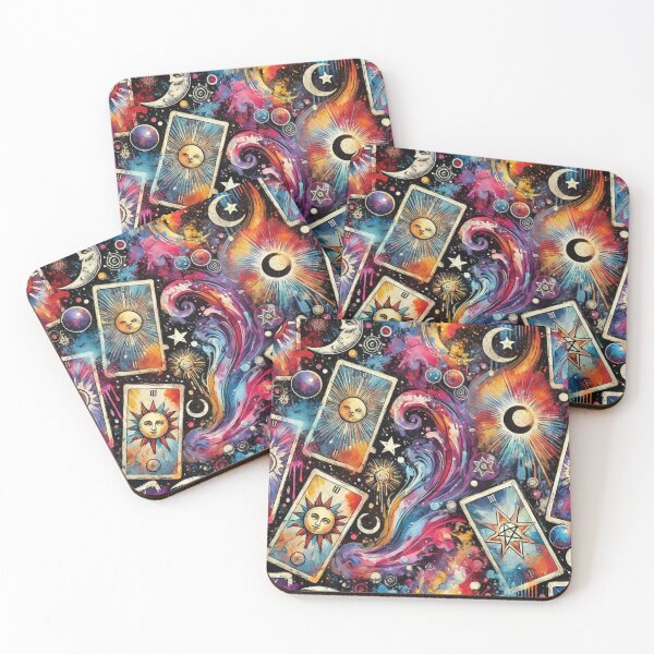 Item preview, Cosmic Colorful Brush Tarot Symphony designed and sold by Oonward2021.