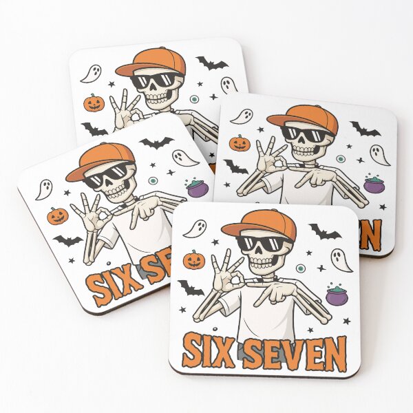 Item preview, Skeleton Six Seven Haunted By Six Seven Halloween Spooky Six Seven designed and sold by modoodles357.
