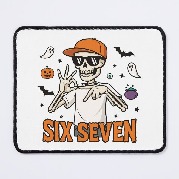 Item preview, Skeleton Six Seven Haunted By Six Seven Halloween Spooky Six Seven designed and sold by modoodles357.