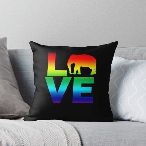 Item preview, Love Elephants Bright Rainbow Colours Elephant designed and sold by LarkDesigns.