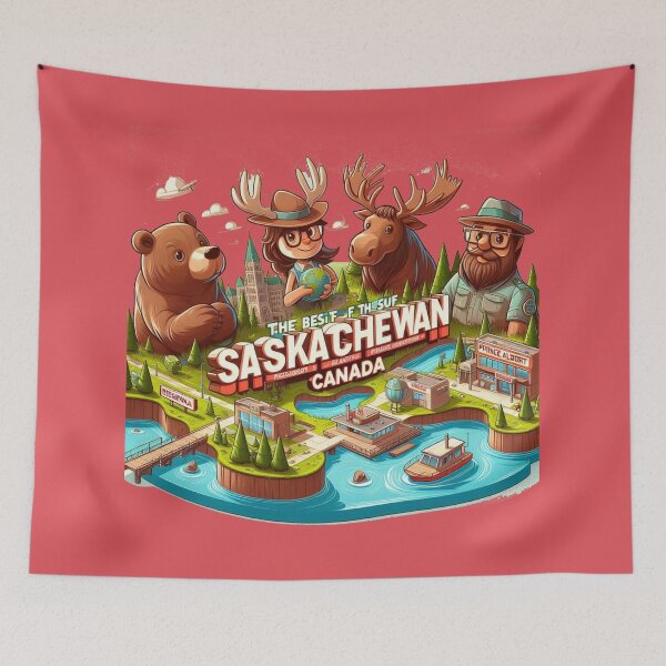 Item preview, The Best of Saskatchewan Canada – 3D Funny Sketch ,  designed and sold by PaintMeWorld.