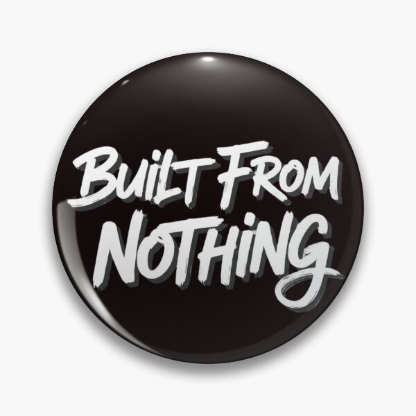 Item preview, Built From Nothing – Motivational Graffiti Brush Typography designed and sold by Happyfreedom.