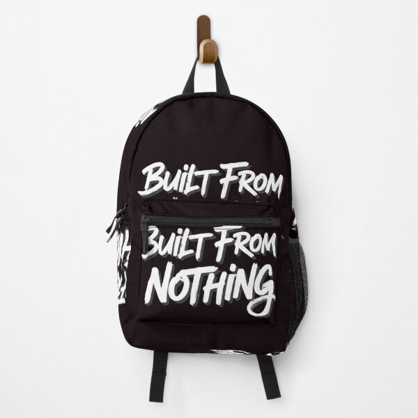 Item preview, Built From Nothing – Motivational Graffiti Brush Typography designed and sold by Happyfreedom.