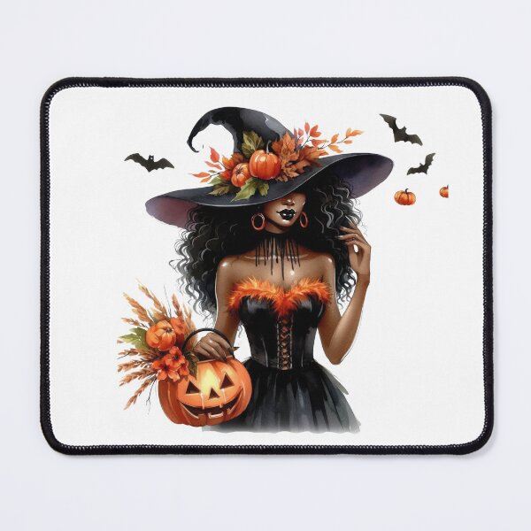 Item preview, Stylish African Witch Girl – Pumpkin Magic Art designed and sold by Lulunza.