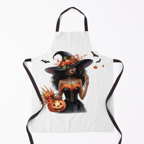 Item preview, Stylish African Witch Girl – Pumpkin Magic Art designed and sold by Lulunza.