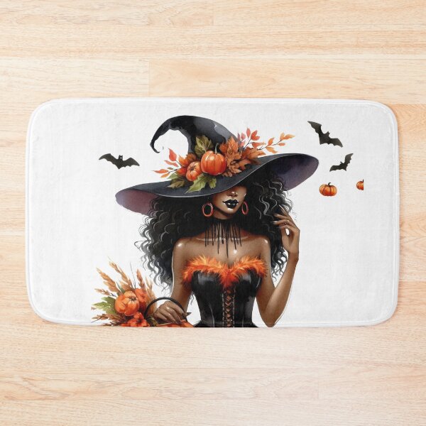 Item preview, Stylish African Witch Girl – Pumpkin Magic Art designed and sold by Lulunza.