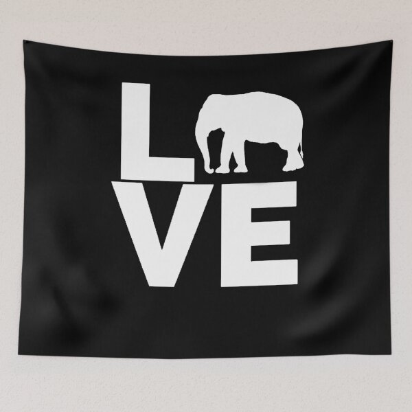 Item preview, I Love Elephants White Elephant Design designed and sold by LarkDesigns.
