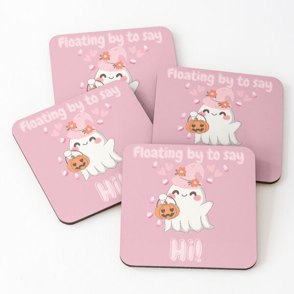 Item preview, Floating By to Say Hi – Cute Ghost Halloween designed and sold by Arc Designs C and M.