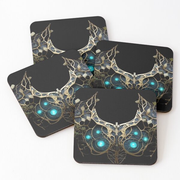 Item preview, Botanical Circuit Collar – Biomechanical Steampunk Necklace Design designed and sold by Antik by Schulz.