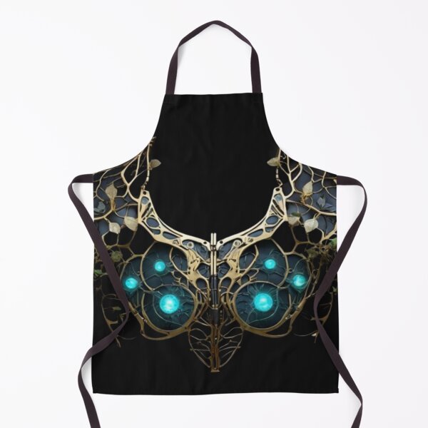 Item preview, Botanical Circuit Collar – Biomechanical Steampunk Necklace Design designed and sold by Antik by Schulz.