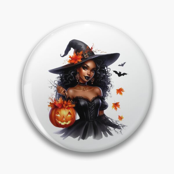 Item preview, Bewitched African Beauty – Halloween Glam Art designed and sold by Lulunza.