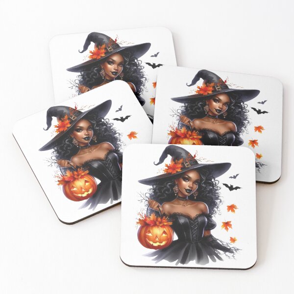 Item preview, Bewitched African Beauty – Halloween Glam Art designed and sold by Lulunza.