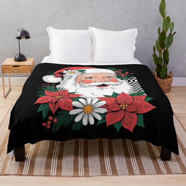 Item preview, Vintage Santa Face Retro Floral Christmas designed and sold by RayArmstrong.