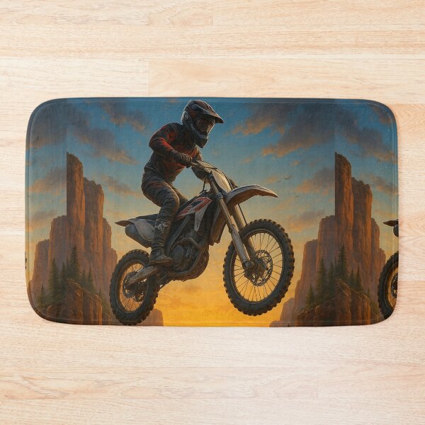 Item preview, Motocross Sunset Jump – Epic Dirt Bike Adventure designed and sold by DovralThreads.