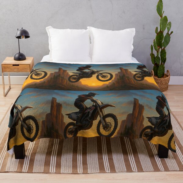 Item preview, Motocross Sunset Jump – Epic Dirt Bike Adventure designed and sold by DovralThreads.