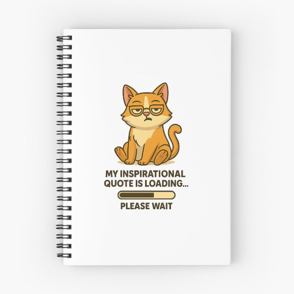 Item preview, Motivational Quote Loading Cat designed and sold by CERBERS.