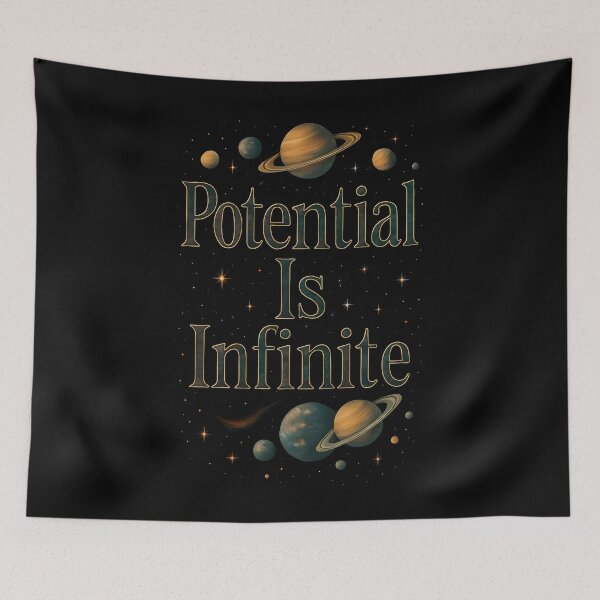 Item preview, Potential Is Infinite – Cosmic Green designed and sold by Arc Designs C and M.