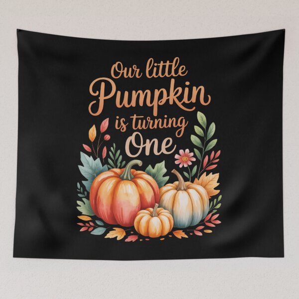 Item preview, Our Little Pumpkin is Turning 1 Fall 1st Birthday designed and sold by HellD3vil-Art.