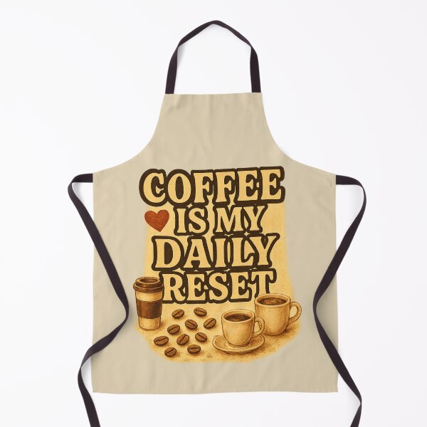 Item preview, Coffee Is My Daily Reset – Retro Coffee Lover Design designed and sold by Arc Designs C and M.