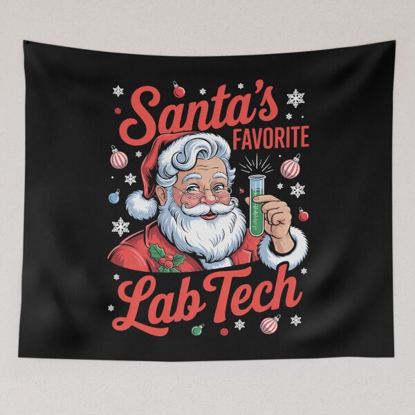 Item preview, Laboratory Technician Christmas Santas Favorite Lab Tech designed and sold by savrmiller.