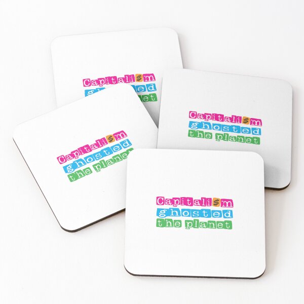 Item preview, Capitalism Ghosted Anti Capitalism Quote designed and sold by Sarcastic designs.