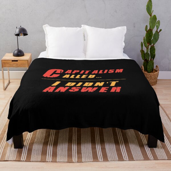 Item preview, Capitalism Called - Anti Capitalism Quote designed and sold by Sarcastic designs.