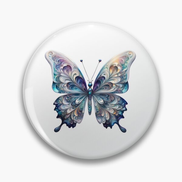 Item preview, Celestial Wings – Swirled Galaxy Butterfly Art designed and sold by Buttonquill.