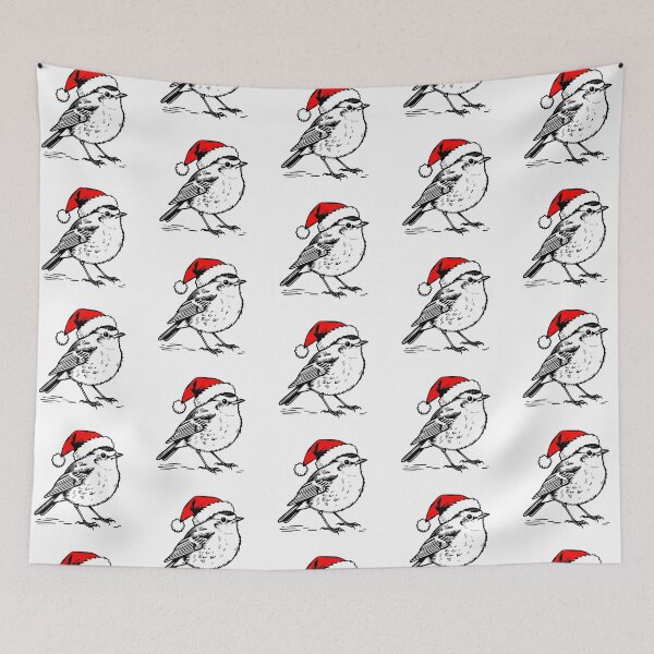 Item preview, Christmas Robin with Santa Hat designed and sold by JollyCritters.
