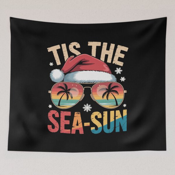 Item preview, Tis The Sea Sun Santa Beach Summer Christmas In July Summ designed and sold by HaileyRobel.