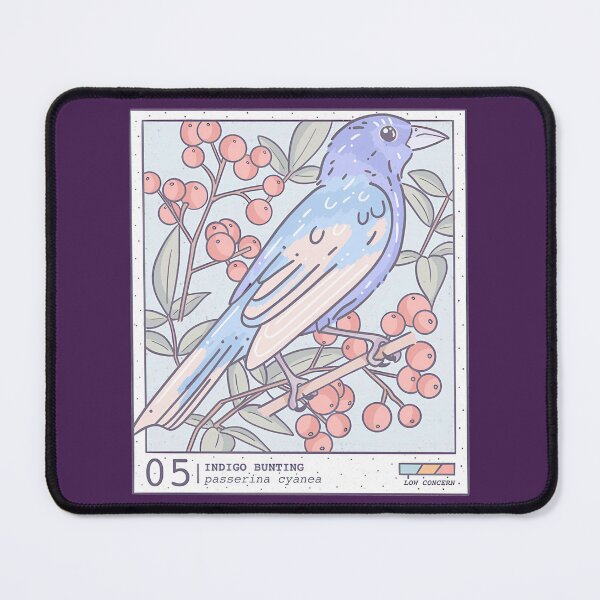 Item preview, Vibrant Indigo Bunting On Berry Branch By Merch, Limited Edition, Perfect Gift For You And Friends designed and sold by Christina Andrews.
