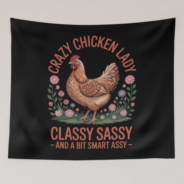 Item preview, Crazy Chicken Lady Farmer Mom Mama designed and sold by Moon-Ape.