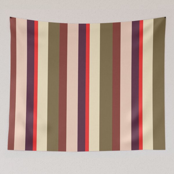 Item preview, Zanzibar Stripe Cinnabar Digital Designer Print ldandrade designed and sold by Licorice Moon.