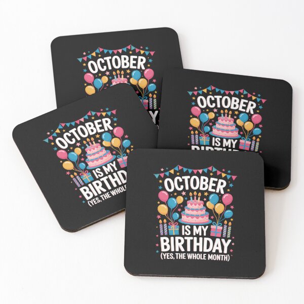 Item preview, October Is My Birthday Birthday Bday Party  designed and sold by aidenpier.
