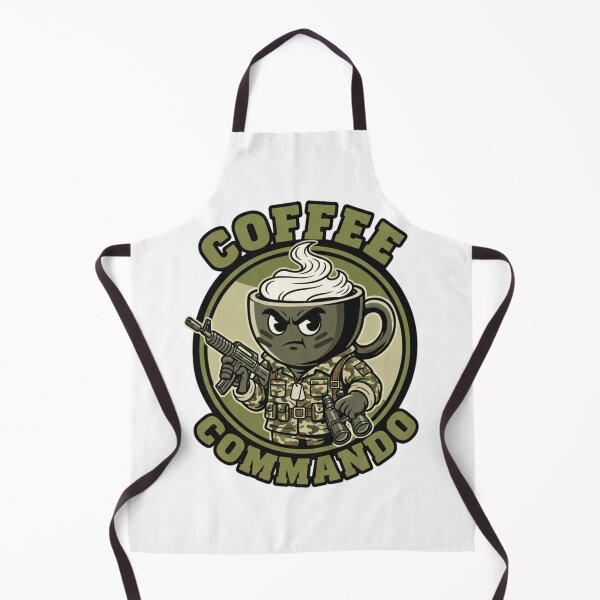 Item preview, Coffee commando funny coffee army designed and sold by RichTeeDesigns.
