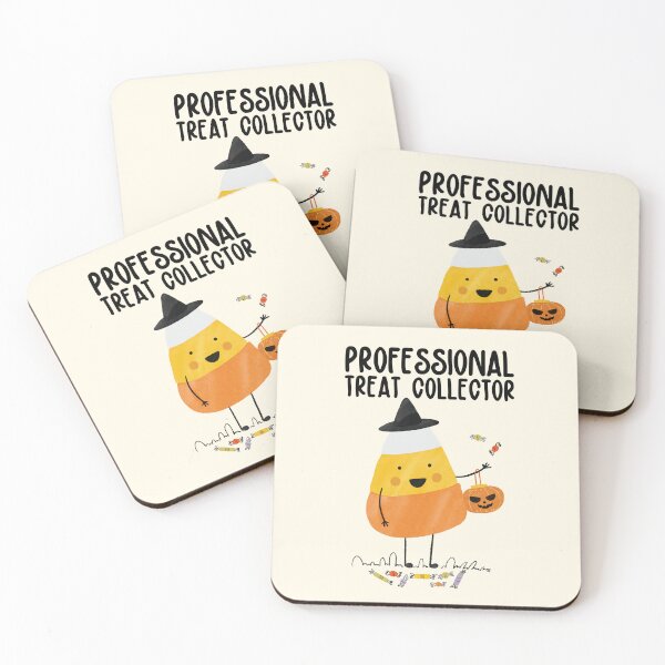 Item preview, Professional Treat Collector – Cute Candy Corn Halloween Art designed and sold by chillaxcats.
