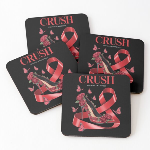 Item preview, Crush HIV AIDS Awareness Red Ribbon designed and sold by Moon-Ape.