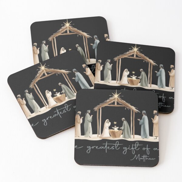 Item preview, Minimalist Nativity Scene | The Greatest Gift of All | Matthew 1:21 Christmas Design designed and sold by sivyedin.