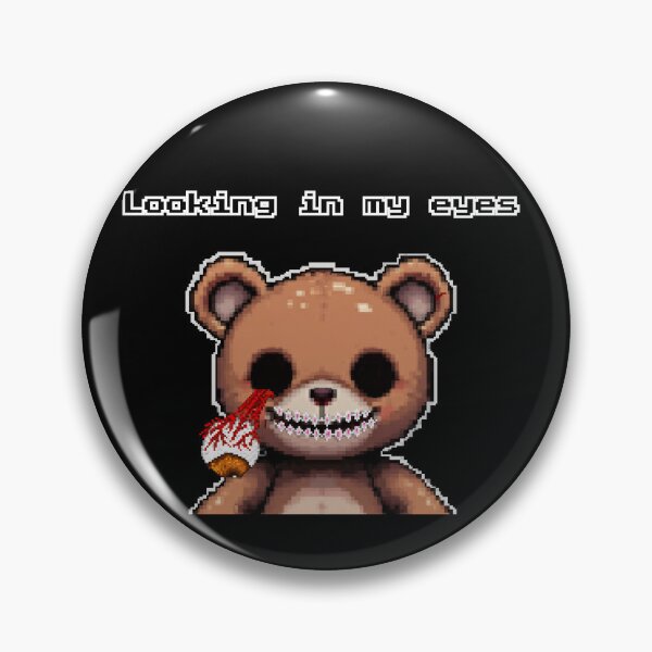Item preview, Looking in My Eyes – Creepy Cute Pixel Bear Art designed and sold by PDA-studio.