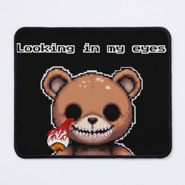 Item preview, Looking in My Eyes – Creepy Cute Pixel Bear Art designed and sold by PDA-studio.
