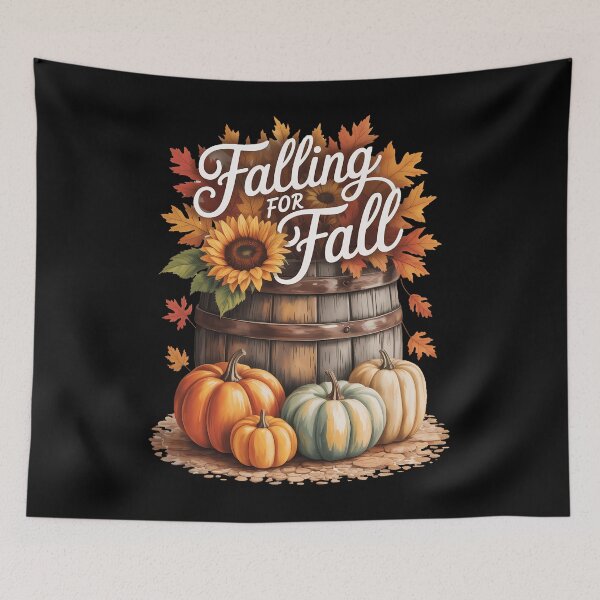 Item preview, Falling for Fall  Autumn Pumpkin & Hay Bale designed and sold by Moon-Ape.