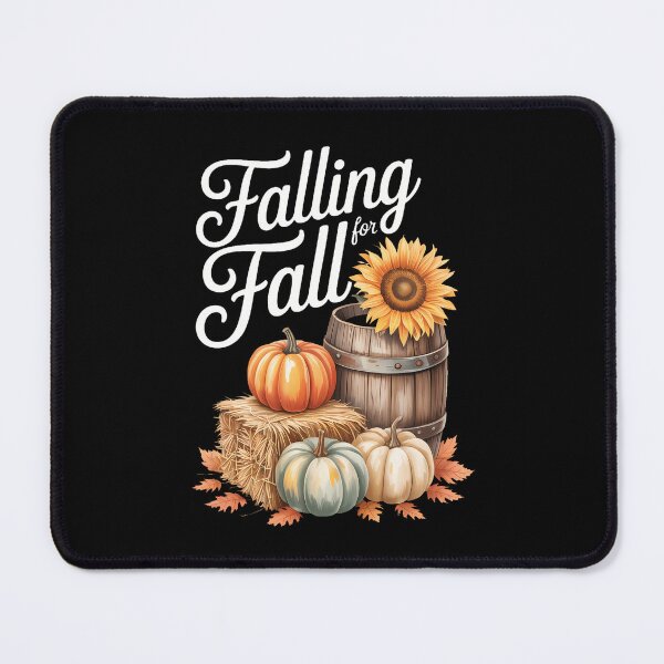Item preview, Falling for Fall Autumn Pumpkin & Hay Bale designed and sold by Moon-Ape.
