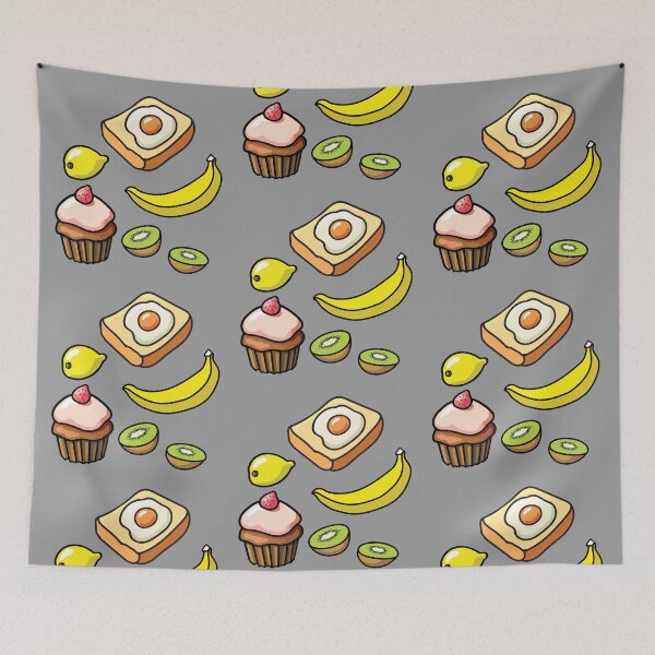 Item preview, Egg Toast with Strawberry Cupcake for Breakfast designed and sold by cremedecolor.