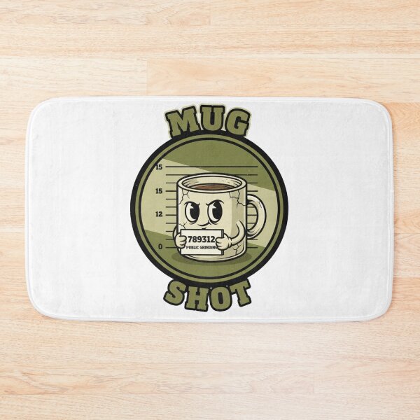 Item preview, Mug shot funny coffee pun designed and sold by RichTeeDesigns.