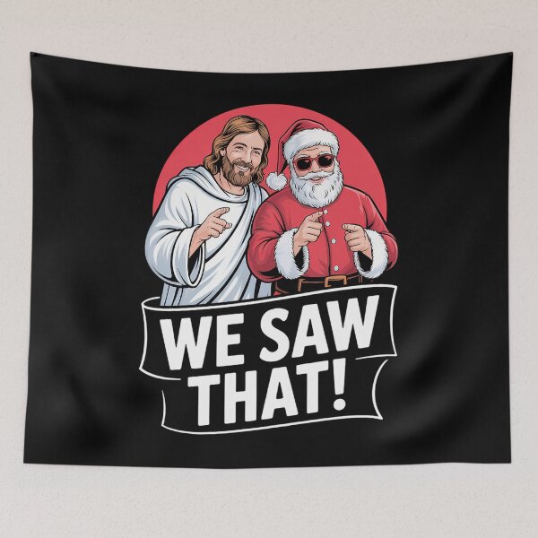 Item preview, Santa Claus And Jesus Funny Christian meme Xmas designed and sold by aidenpier.