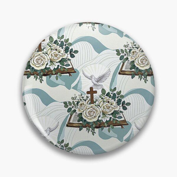 Item preview, Christian Bible, Cross, and White Dove Floral Design designed and sold by 3littlebears.