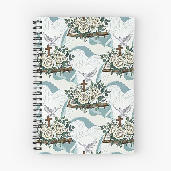 Item preview, Christian Bible, Cross, and White Dove Floral Design designed and sold by 3littlebears.