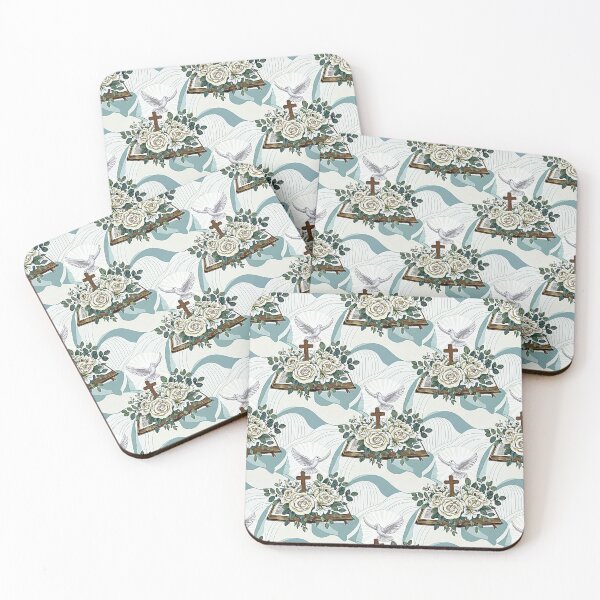 Item preview, Christian Bible, Cross, and White Dove Floral Design designed and sold by 3littlebears.
